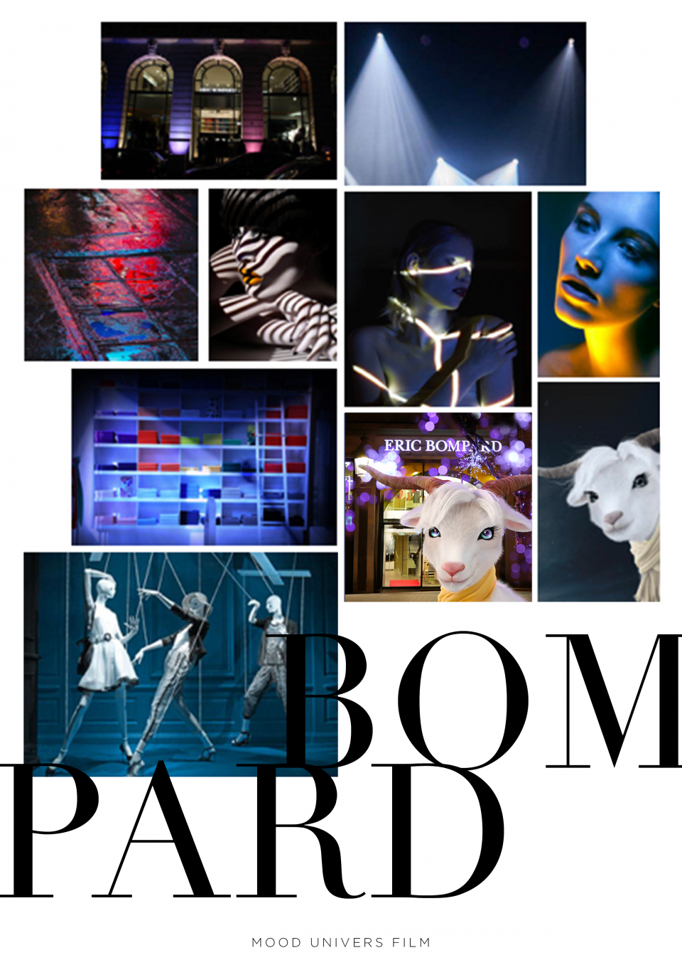 Moodboard Univers Film de Noël 2017 Bompard